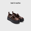 lost in echo2026春夏新款时尚复古T字带真皮厚底增高休闲玛丽珍 商品缩略图0