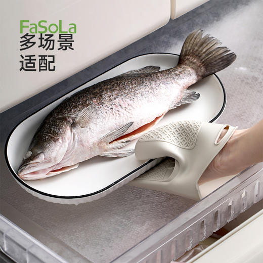 FaSoLa防烫手套隔热加长硅胶厨房烤箱专用烘焙耐高温防滑隔热手套 商品图7