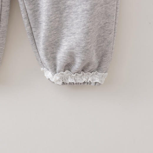 马克珍妮甜美休闲女童花边束脚卫裤2026年春装新款560077 商品图3