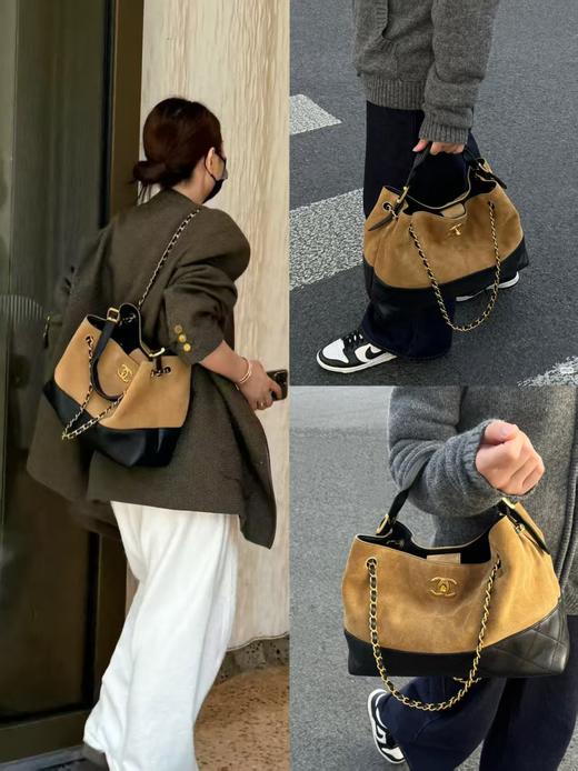 香香25A麂皮拼羊皮hobo 商品图0