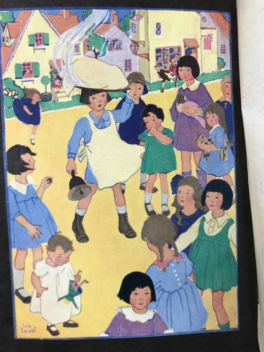 1921年 格雷厄姆回忆录故事集《黄金时代》 洛伊丝·伦斯基4幅彩色手工贴图 漆布精装32开 商品图2