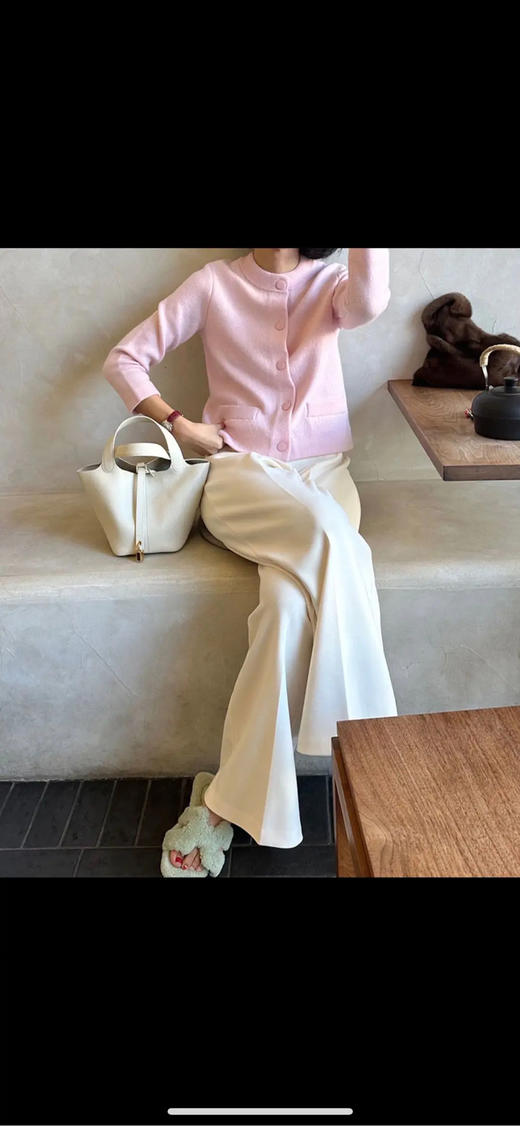 爱马仕 奶昔白 togo皮  菜篮子18 手提包 商品图2