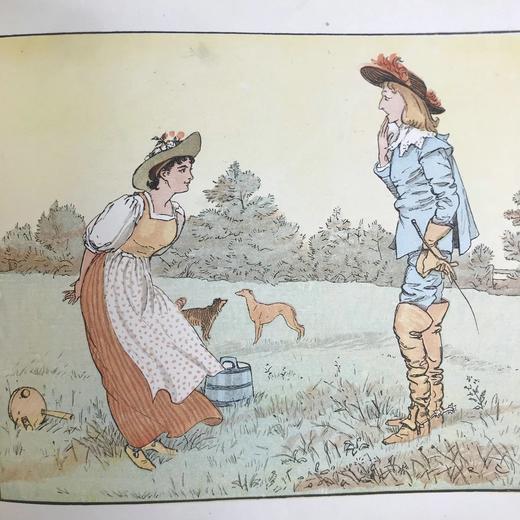 约20世纪早期 蓝道夫·凯迪克《嘿，嘀嘀嗒嗒》绘本 10余幅精美彩色插图 精装18开 商品图14