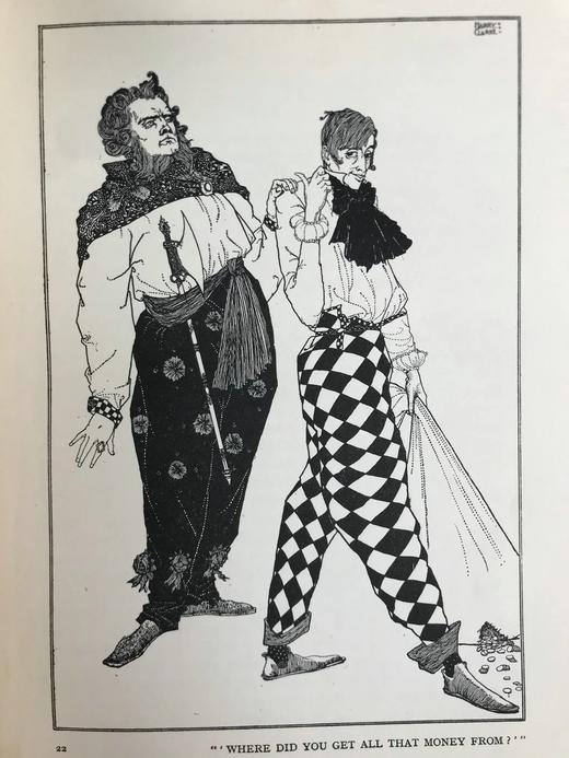 1930年 安徒生童话 哈利·克拉克暗黑新艺术风彩色插图 漆布精装16开 商品图10