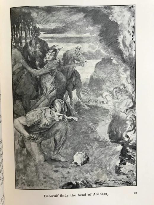 1912年 不列颠民族英雄神话与传说 64幅全页插图 漆布精装32开 商品图7