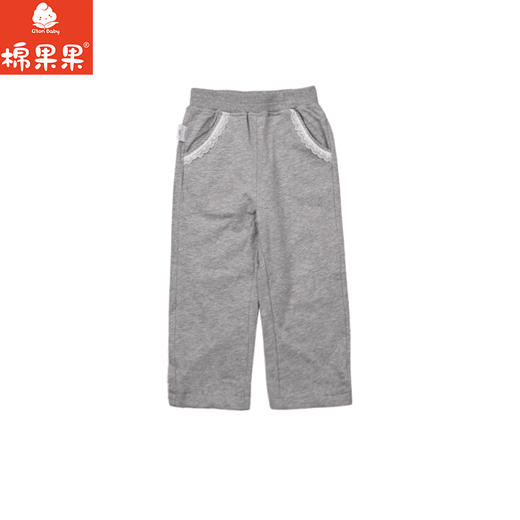 棉果果春季新品女童小线圈甜美针织长裤M122200226122 商品图2