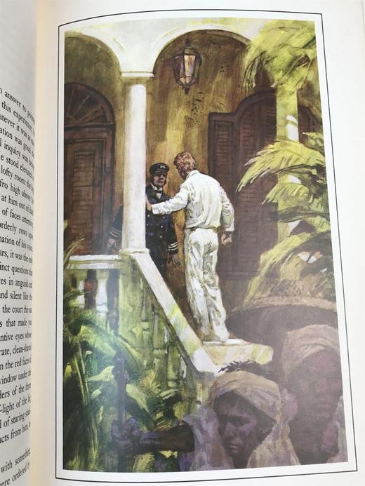 限量版！约瑟夫・康拉德《吉姆老爷》 配插图 富兰克林图书馆豪华皮装本 商品图5