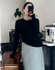 老米优品🎈3-5天。棉花糖般软绵绵~~《天丝+绵羊毛+醋酸中领磨毛长袖打底衫》软糯亲肤，中低领设计，高弹力。T251229A 商品缩略图7
