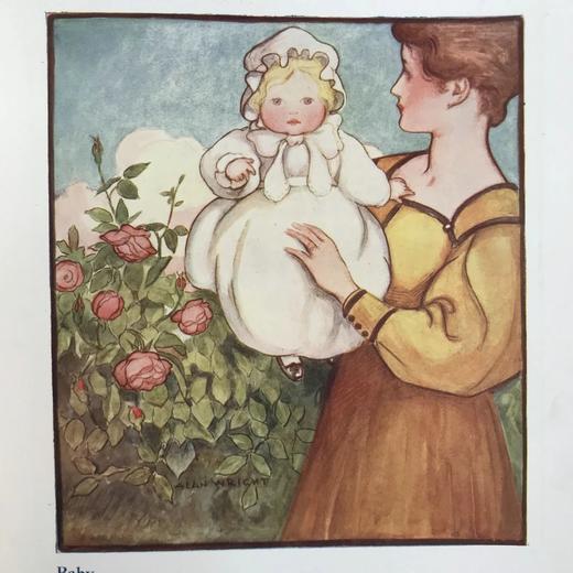 约20世纪早期 我的图画诗集 配大量精美彩色插图 精装18开 商品图5