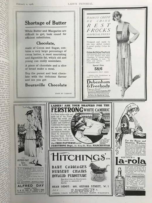 38.5*29cm！1918年1~8月 女士画报（2卷） 数百幅插图 真皮脊精装 商品图3
