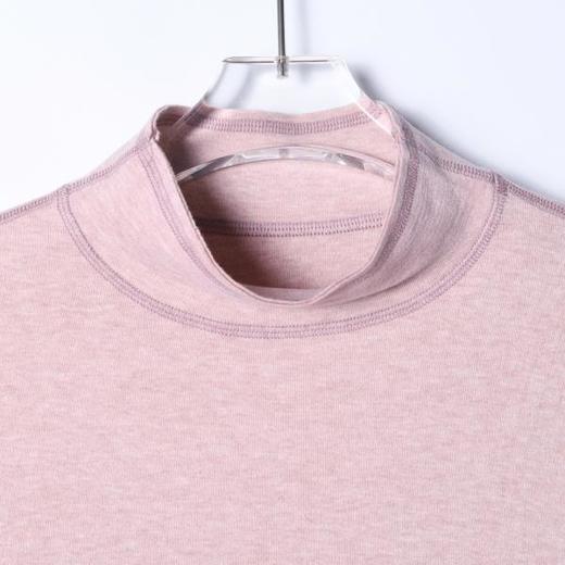 26T05SDSA男士秋冬新款痞帅男装韩版简约纯色缝线立领长袖T恤宽松百搭 商品图2