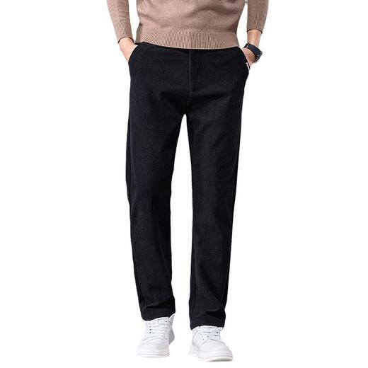 红览 博奥绒商务男士休闲裤加绒加厚秋冬直筒裤 商品图4