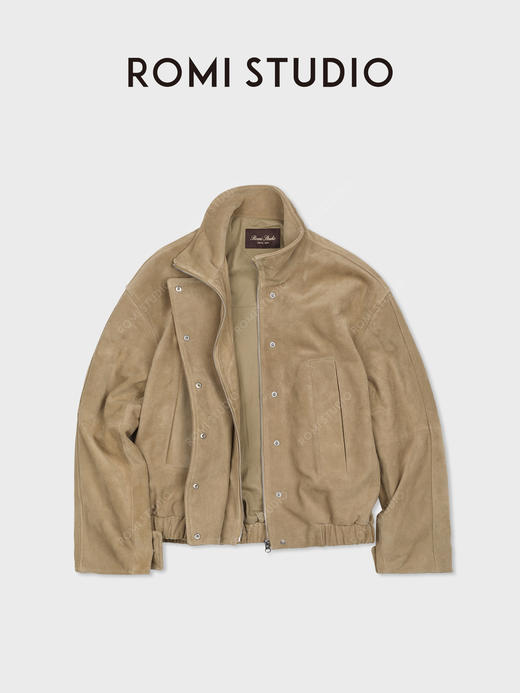 ROMI STUDIO“丝光牛绒”新西兰进口牛绒皮立体裁剪皮衣 RWCWWG6117 商品图4