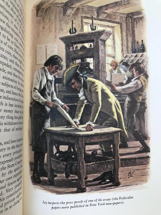 限量版！亚历山大・汉密尔顿《联邦党人文集》配插图 富兰克林图书馆豪华皮装本 商品图11