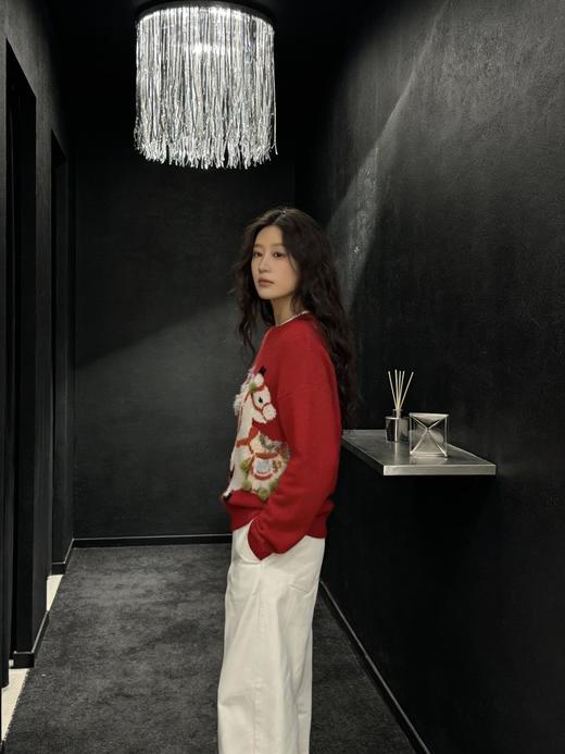 马年限定高圆圆同款马年图腾吉祥如意羊毛衫 商品图5