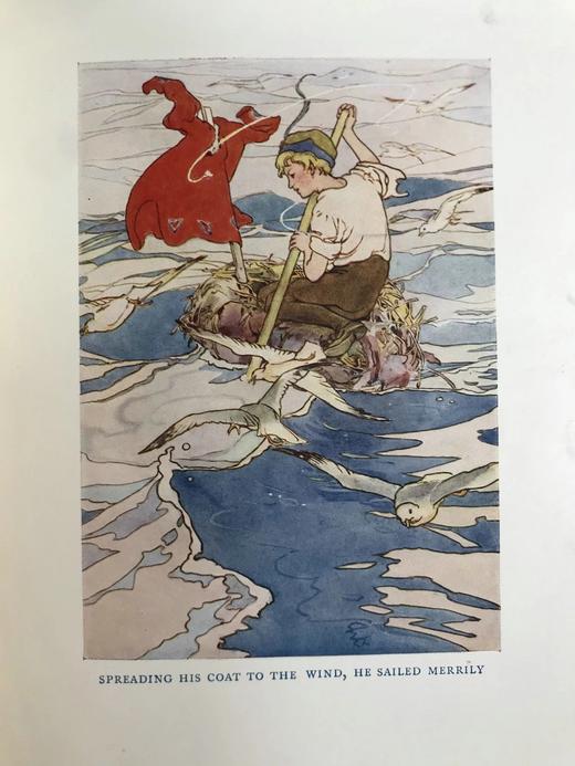 1930年 彼得·潘图画书  女画家Alice B. Woodward10余幅彩色手工贴图 漆布精装18开 商品图10