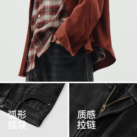 森柔|商场同款森马牛仔裤男春季宽松直筒裤2026新款通勤百搭长裤 商品图3