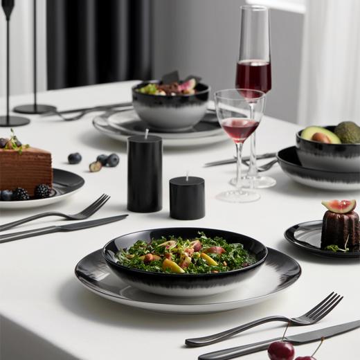 [屁侠推荐]温仑山Velosan 日全食陶瓷餐碗套装选釉下彩工艺 微波炉、洗碗机、消毒机通用 4件套礼盒装 商品图1