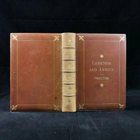 1882年 普罗克特《传奇与歌谣集》 狄更斯作序 1幅肖像插图 全真皮精装36开