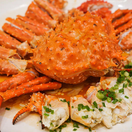 【自营】鲜到鲜得 生鲜大礼包海鲜礼盒生  智利熟冻帝王蟹礼盒2~2.4斤 商品图0