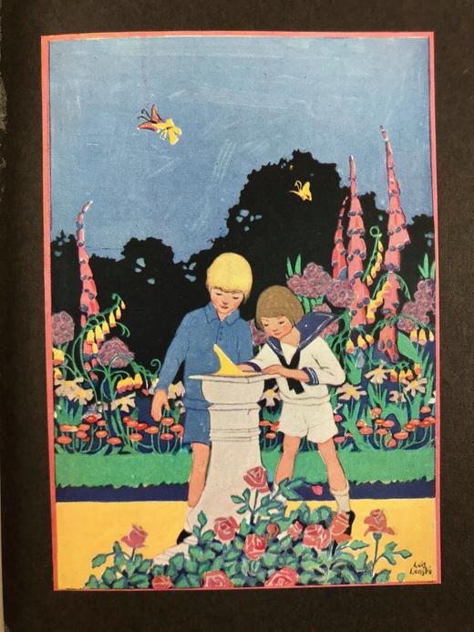 1921年 格雷厄姆回忆录故事集《黄金时代》 洛伊丝·伦斯基4幅彩色手工贴图 漆布精装32开 商品图7