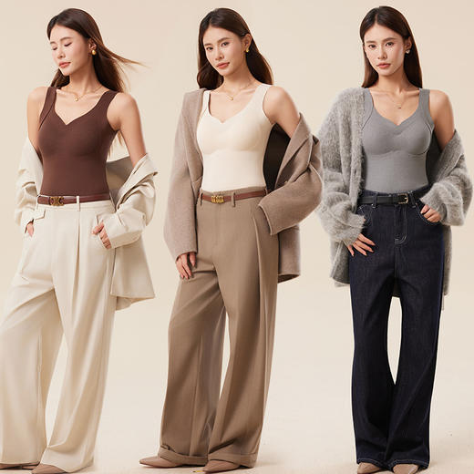 【 10A羊毛蚕丝双提拉背心2.0】绵羊毛+桑蚕丝+石墨烯 上身即暖 W型软支撑 反重力双提拉 强而不勒 紧致向上 10A面料 商品图0