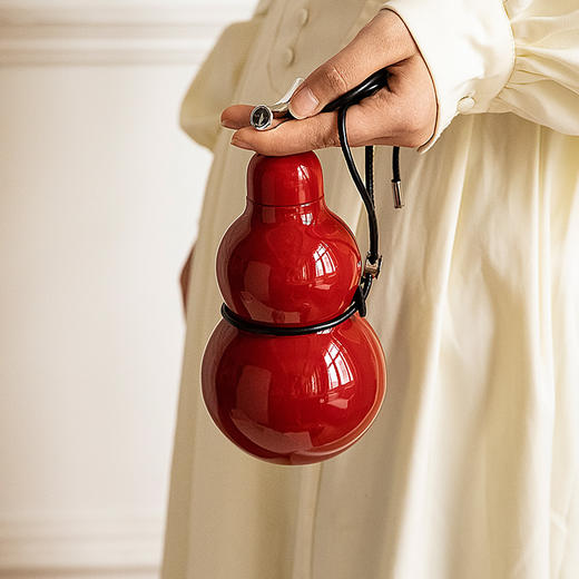 摩登主妇葫芦保温杯本命年新年马年礼物杯子吸管水杯小巧便携水壶 商品图4