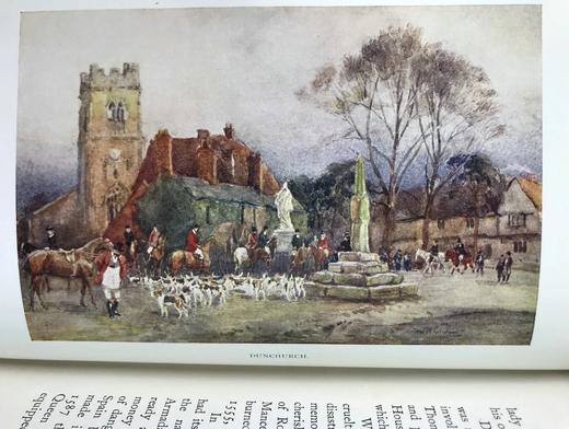 1922年 沃里克郡：莎士比亚的故土 32幅水彩画插图 漆布精装32开 商品图9