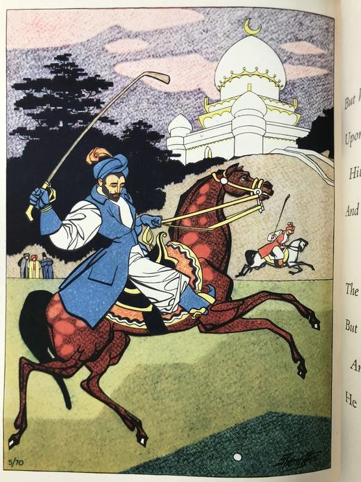 1947年 鲁拜集 谢里夫斯彩色插图 精装18开 商品图6