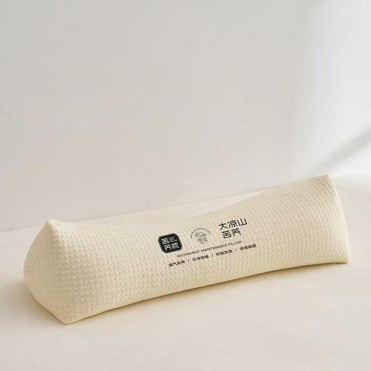 新款新品针织棉大凉山苦荞圆形颈椎护颈枕全荞麦壳腰枕头枕芯 商品图3