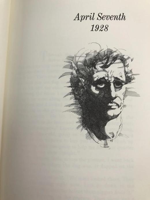 限量版！含藏书票 威廉・福克纳《喧哗与骚动》 配插图 富兰克林图书馆豪华皮装本 商品图6