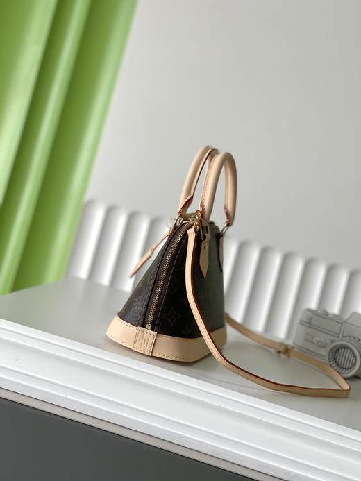 秋冬特惠💰800 原单LV M46990 尺寸：23.5×17.5×11.5cm ALMA BB 老花贝壳包 变码芯片 商品图1