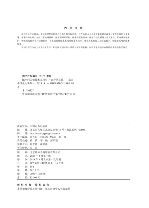 配电网关键技术及应用 商品图1