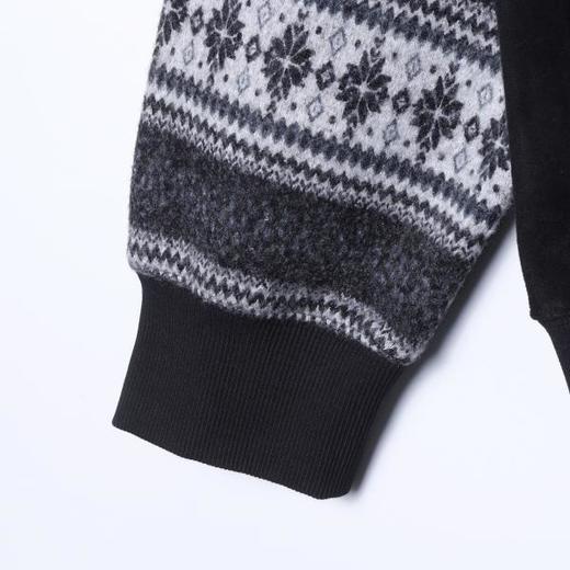 WY1575SDSA男士秋冬新款痞帅男装美式拼接趣味条纹印花字母连帽卫衣百搭 商品图4