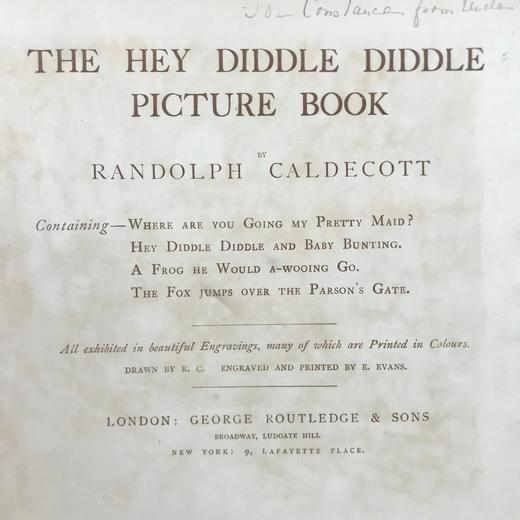 约20世纪早期 蓝道夫·凯迪克《嘿，嘀嘀嗒嗒》绘本 10余幅精美彩色插图 精装18开 商品图3