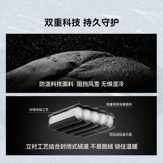 【启辰】伯希和户外羽绒睡袋成人冬木乃伊可拼接加厚防寒零下便携 商品图3