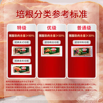 荷美尔（Hormel）超值精选培根150g/袋 冷藏猪肉 烟熏风味 儿童早餐三明治烧烤食 商品图7