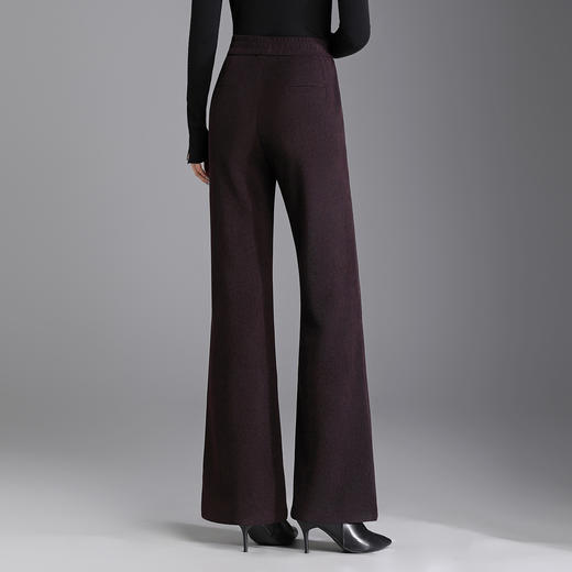 加绒保暖时尚通勤鱼尾裤高腰修身气质筒喇裤QYM-F570 商品图2