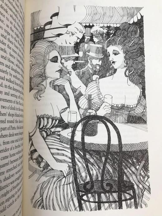 限量版！埃米尔・左拉《娜娜》 配插图 富兰克林图书馆豪华皮装本 商品图6