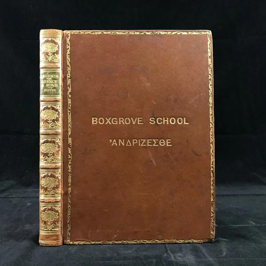 1912年 希腊与罗马传奇故事集 16幅插图 全真皮精装36开 商品图0