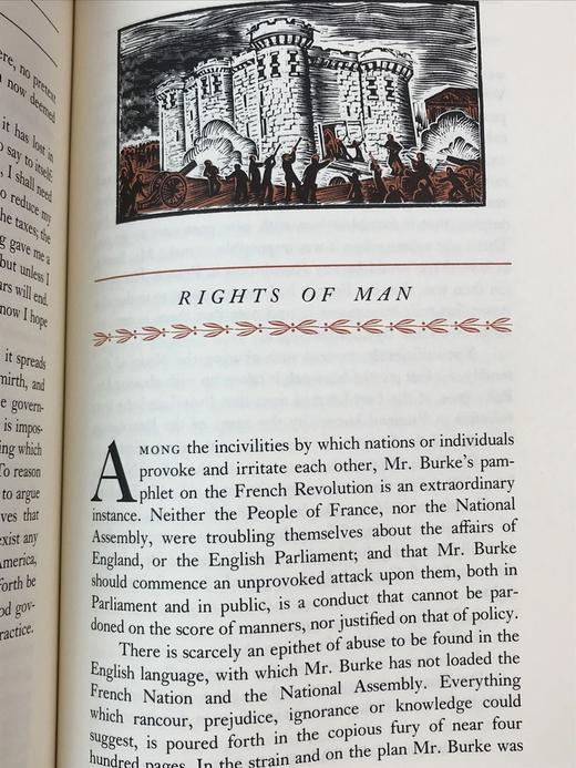 限量版！托马斯・潘恩配插图《托马斯・潘恩：政治著作集》 富兰克林图书馆豪华皮装本 商品图11