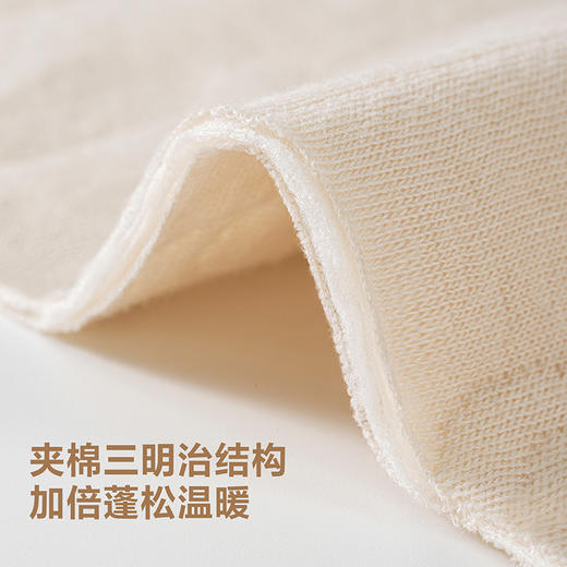 迷你巴拉婴儿衣服新生儿宝宝连体衣亲肤柔软夹棉家居爬服秋冬 商品图3