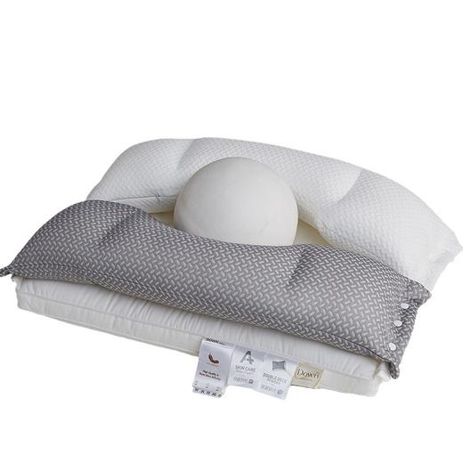 厂家直销双层酣睡枕可拆分枕芯O型对成人护颈成人家用羽丝绒枕芯 商品图4