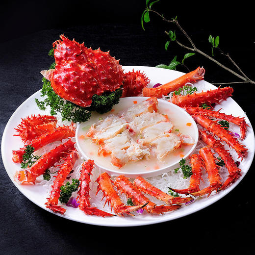 【自营】鲜到鲜得 生鲜大礼包海鲜礼盒生  智利熟冻帝王蟹礼盒2~2.4斤 商品图2