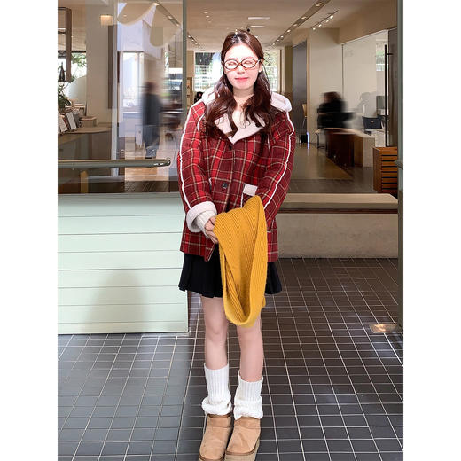 <曾小咸推荐>现货秒杀 ！微信超特价！韩系正反两穿羊羔毛外套 日常329.99 立减170 秒杀159.99！！ 商品图3