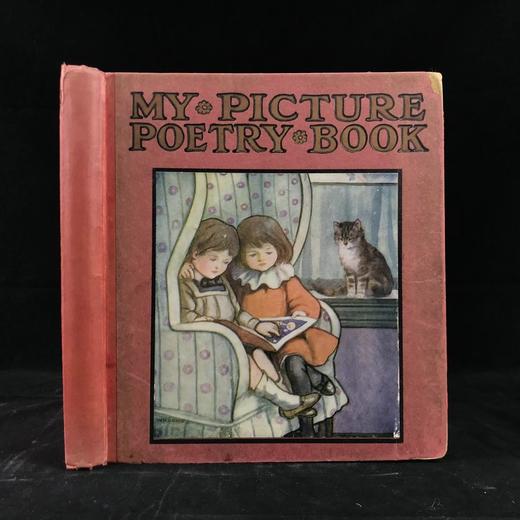 约20世纪早期 我的图画诗集 配大量精美彩色插图 精装18开 商品图0