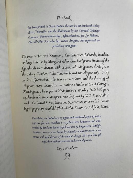 限量版弗林特签名本！1968年 咬舌女神：船首像幻梦 配插图 精装8开带书匣 商品图6