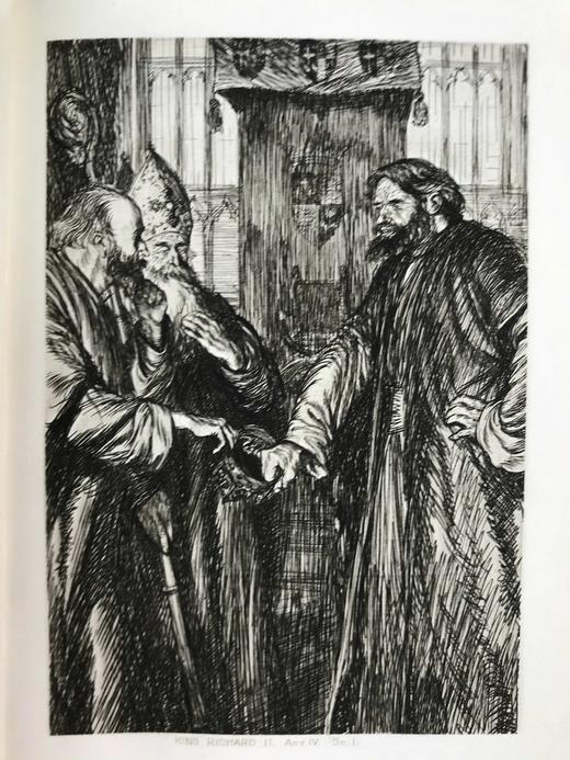 工坊特装本！1911年 莎士比亚历史剧与诗歌集 配插图 真皮精装32开 商品图9