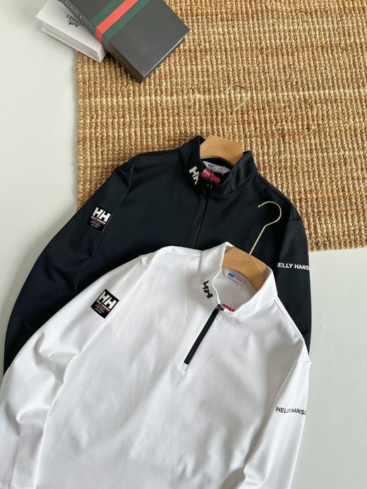 海丽汉森hh25秋冬经典款保暖内里薄抓绒轻柔舒适半拉链套头衫 商品图3