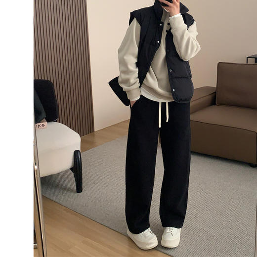 【轻盈舒适保暖❗️治愈级柔软】美式复古加绒加厚双面澳粒绒立领套头卫衣女冬2025保暖休闲上衣潮。jb 商品图3